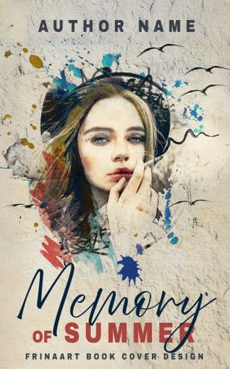 Pre-made Literary Fiction, Romance, Thriller & Suspense Ebook Cover: Memory of Summer — Romance / Women’s Fiction / Contemporary Drama Premade Cover