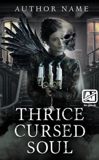 Pre-made Horror Cover Design: Thrice Cursed Soul