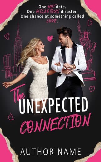 Premade Chick Lit, Comedy, Romance Book Cover: The Unexpected Connection