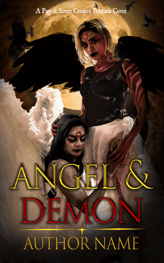 Ready Made Erotica, Fantasy, Paranormal Book Cover: Angel & Demon