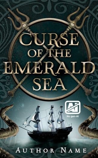 Ready Made Action & Adventure, Fantasy Ebook Cover: Curse of the Emerald Sea