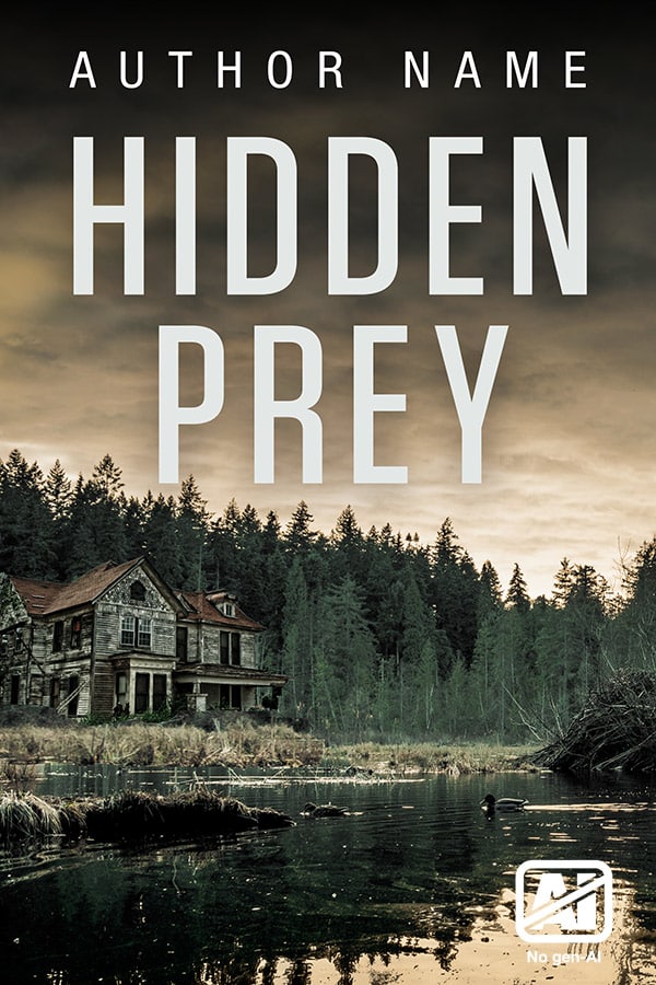 Premade Mystery, Thriller & Suspense Ebook Cover: Hidden Prey