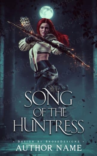 Premade Action & Adventure, Fantasy Book Cover: Song of the huntress