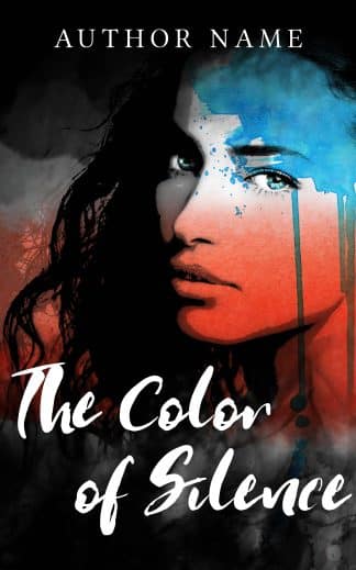 Ready Made Literary Fiction Ebook Cover: The Color of Silence — Psychological Drama / Literary Fiction / Women’s Fiction Premade Cover