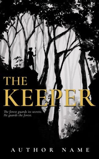 Premade Fantasy, Historical Fiction Book Cover: THE KEEPER - African Mythology & Dark Fantasy Premade Book Cover