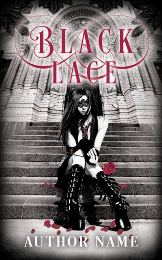 Pre-made Literary Fiction, Young Adult Ebook Cover: Black Lace