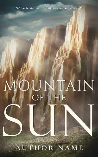 Premade Literary Fiction, Non-Fiction Cover Design: MOUNTAIN OF THE SUN - Archaeological Thriller & Epic Fantasy Premade Book Cover
