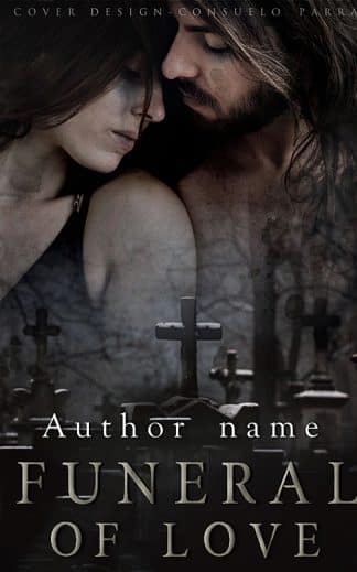 Ready Made Literary Fiction, Romance Book Cover: Funeral of love