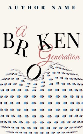 Premade Literary Fiction, Non-Fiction Ebook Cover: A BROKEN GENERATION - Literary Fiction & Contemporary Drama Premade Book Cover