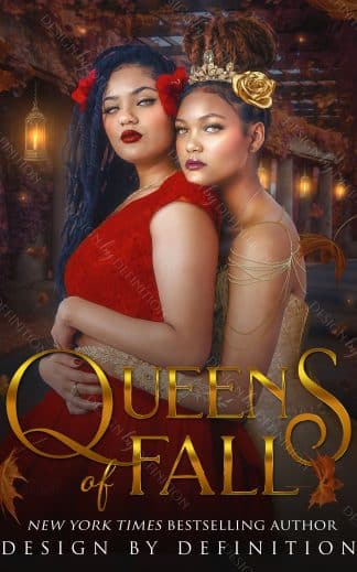 Pre-made Fantasy, Paranormal, Romance Ebook Cover: Queen of the Fall F/F POC fantasy