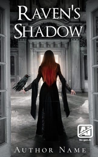 Pre-made Fantasy, Paranormal Book Cover: Raven's Shadow