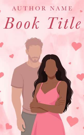 Ready Made Chick Lit, Romance Cover Design: Interracial Contemporary Romance Illustrated Book Cover — Hand-Drawn Vector Art, Dream Guy