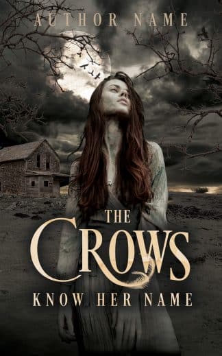 Premade Horror Ebook Cover: The Crows Know Her Name