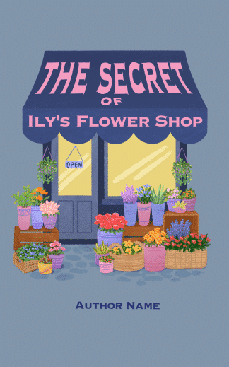 Ready Made Comedy, Cozy, Chick Lit Ebook Cover: The Secret of Ily's Flower Shop