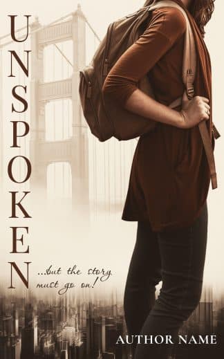 Pre-made Literary Fiction, Young Adult Cover Design: UNSPOKEN - Contemporary Drama and Women's Fiction Premade Book Cover