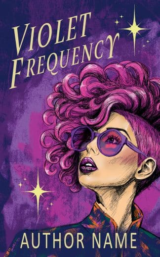 Pre-made Children's, Young Adult Book Cover: Violet Frequency