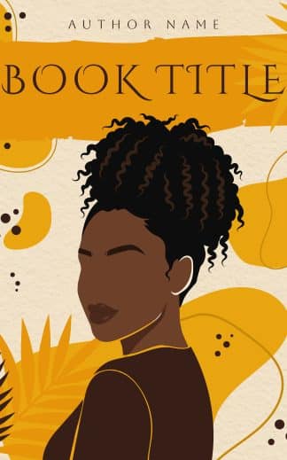 Premade Cozy, Romance Ebook Cover: Handmade Vector Book Cover for Black Women Self-Development & Psychology | Hand-Drawn Illustrated Premade Cover | Spiritual Self-Help Ebook Template