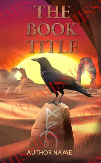 Ready Made Action & Adventure, Fantasy Book Cover: Desert Raven