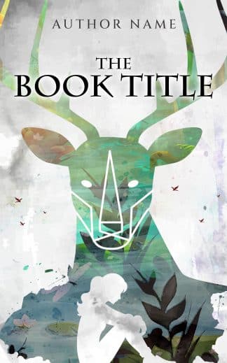 Pre-made Fantasy, Mystery, Non-Fiction Book Cover: The girl and the deer