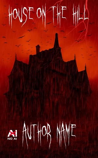 Pre-made Horror, Paranormal Ebook Cover: House on the hill