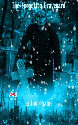 Ready Made Horror, Mystery Book Cover: The Forgotten Graveyard Gothic Horror Premade Book Cover Dark Supernatural Design