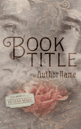 Premade Paranormal, Romance Book Cover: Pink Rose Romantic ecover