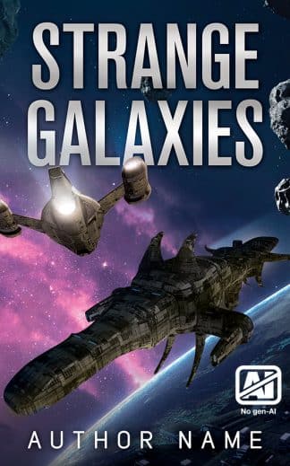 Premade Sci-Fi Book Cover: Strange Galaxies