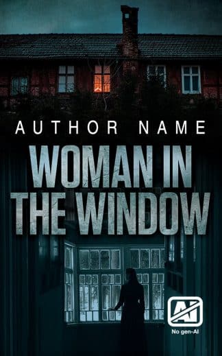 Premade Mystery, Thriller & Suspense Ebook Cover: Woman in the Window