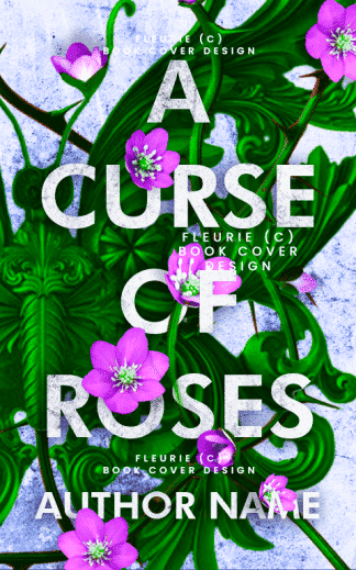 Pre-made Fantasy, Literary Fiction Book Cover: A Curse of Roses - Premade cover