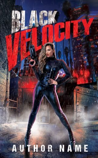 Premade Action & Adventure, Sci-Fi, Thriller & Suspense Book Cover: Black Velocity