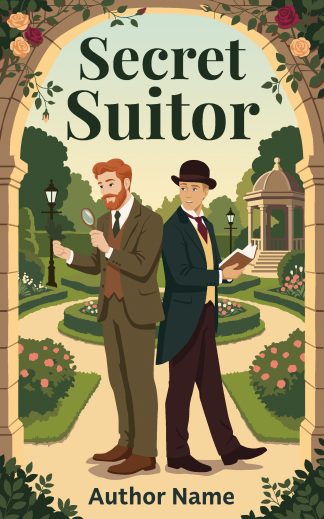 Premade Comedy, Cozy, Romance Book Cover: Secret Suitor