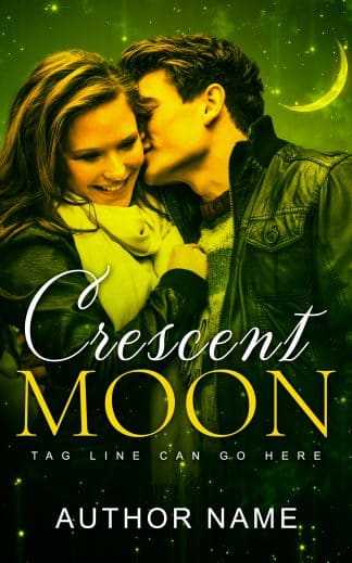 Premade Literary Fiction, Romance Ebook Cover: Crescent Moon