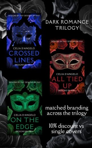 Premade Fantasy, Romance Ebook Cover: Crossed Lines dark romance trilogy/series