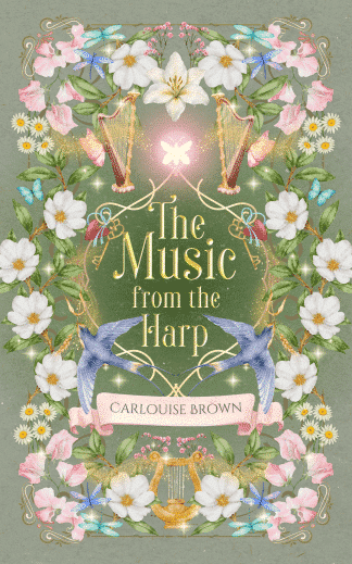 Pre-made Children's, Cozy, Fantasy Ebook Cover: The Music from the Harp