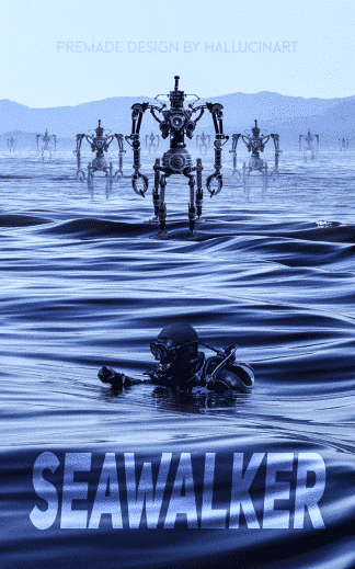 Premade Dystopia, Sci-Fi Ebook Cover: PreHalt44 SEAWALKER