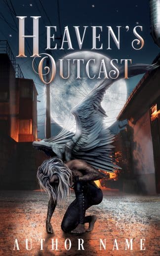 Premade Fantasy, Paranormal, Young Adult Book Cover: Heaven's Outcast