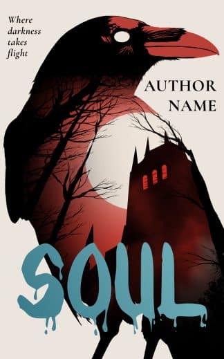 Premade Fantasy, Horror Book Cover: SOUL - Minimalist Dark Fantasy & Paranormal Horror Premade Book Cover