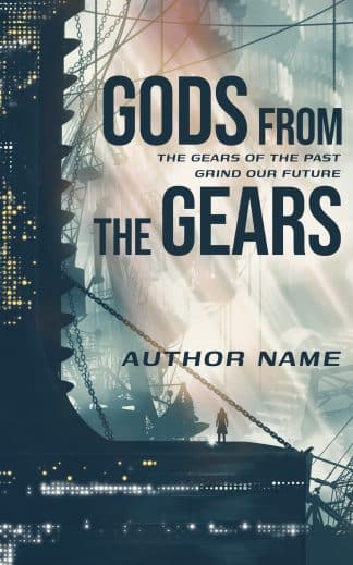 Pre-made Action & Adventure, Dystopia, Sci-Fi Ebook Cover: GODS FROM THE GEARS - Post-Apocalyptic Dystopian & Steampunk Premade Book Cover