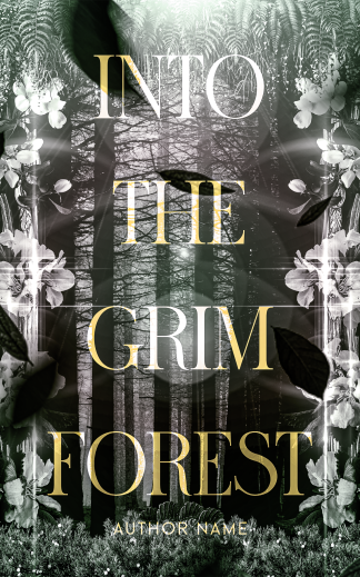 Pre-made Literary Fiction, Mystery Cover Design: Into the Grim Forest