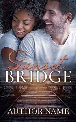 Premade Literary Fiction, Romance Book Cover: Sunset Bridge
