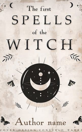 Pre-made Fantasy, Young Adult, Mystery Ebook Cover: The first Spells of the Witch