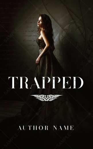 Ready Made Literary Fiction, Romance Book Cover: Trapped
