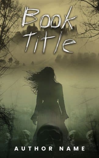 Premade Horror, Mystery, Thriller & Suspense Book Cover: In the fog