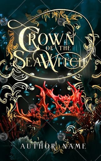 Premade Fantasy, Paranormal Book Cover: Crown of the Sea Witch