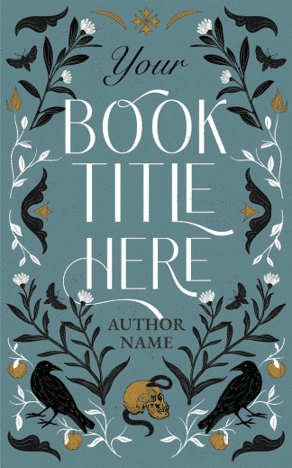 Premade Fantasy Book Cover: Illustrated Gothic Book Cover