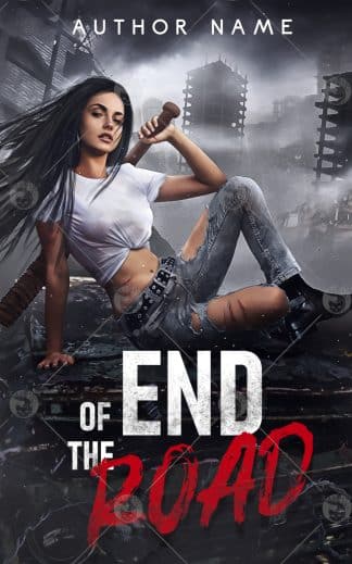 Pre-made Action & Adventure, Dystopia Book Cover: End of the Road