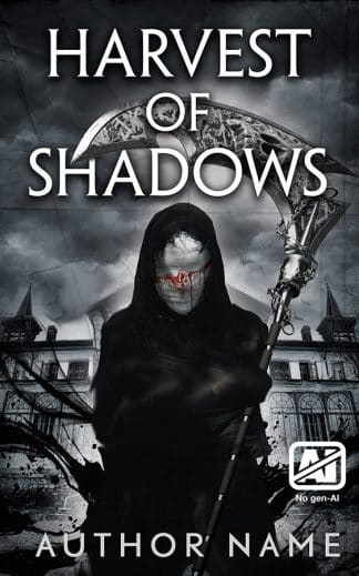 Pre-made Horror Book Cover: Harvest of Shadows