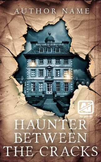 Premade Horror, Thriller & Suspense Book Cover: Haunter Between the Cracks