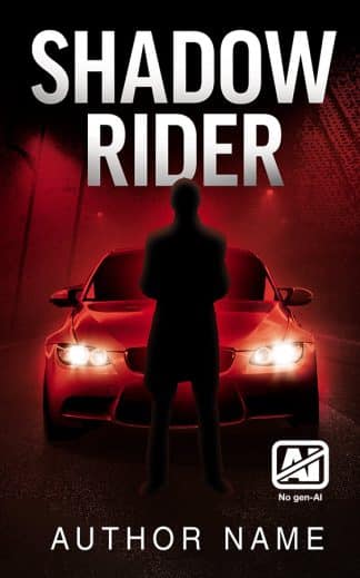 Premade Action & Adventure, Thriller & Suspense Book Cover: Shadow Rider