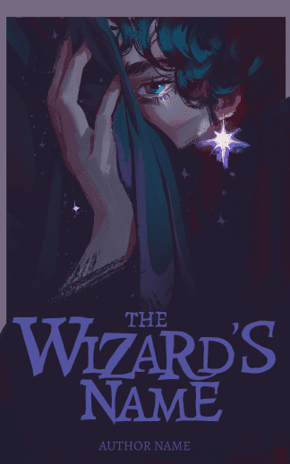 Pre-made Fantasy, Romance Book Cover: The Wizard's Name